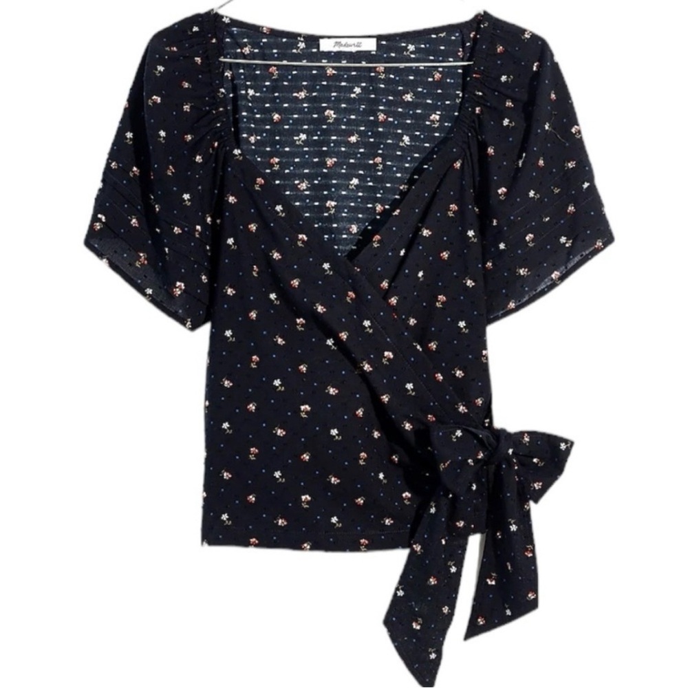 Madewell Ruffle Sleeve Top Wrap Blouse
Shirt Floral